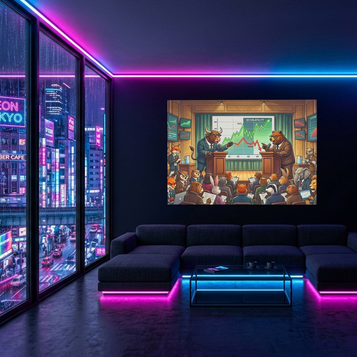 Brazen Bulls Debate - Luxury Wall Art