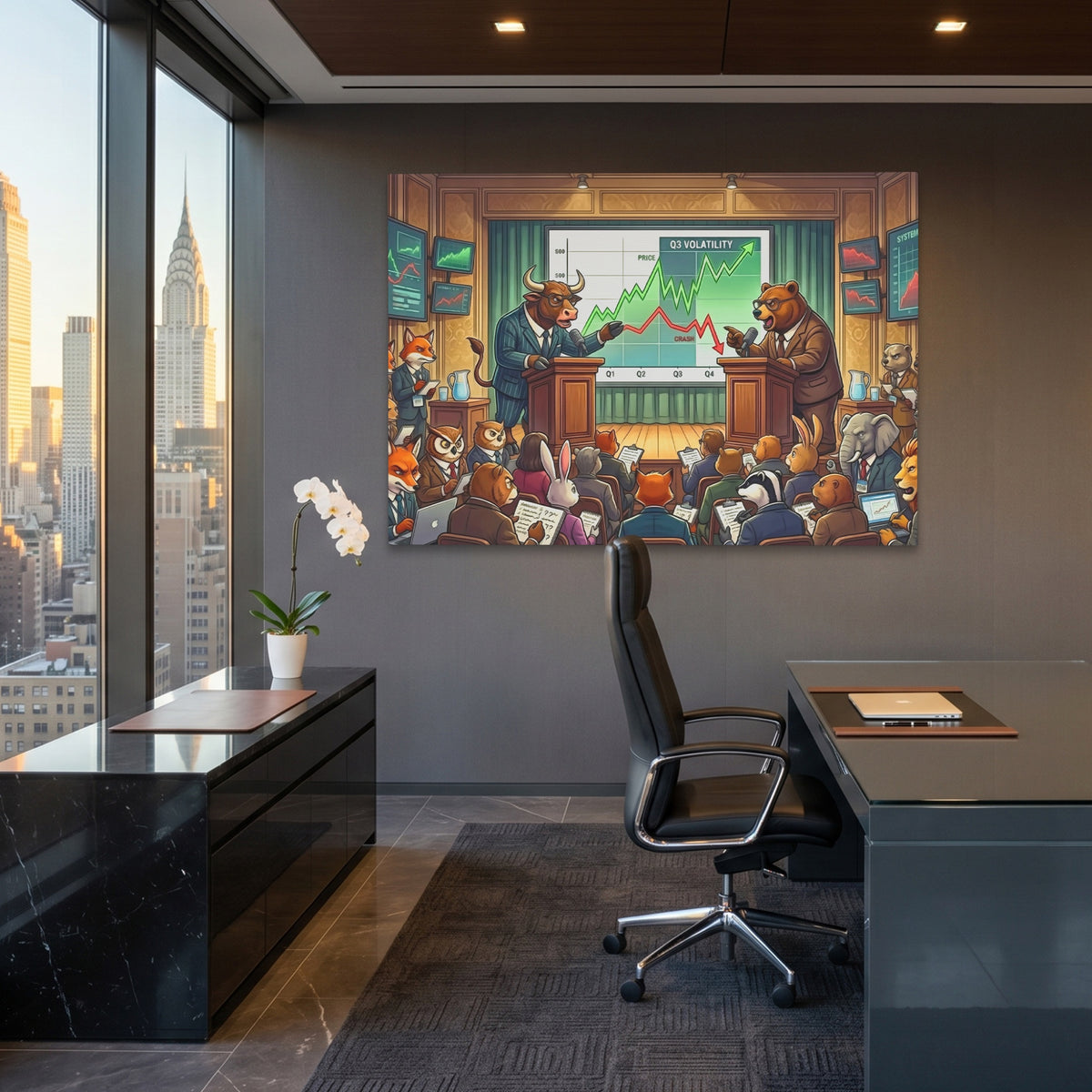 Brazen Bulls Debate — Brazen Bulls Debate Office View Land 181