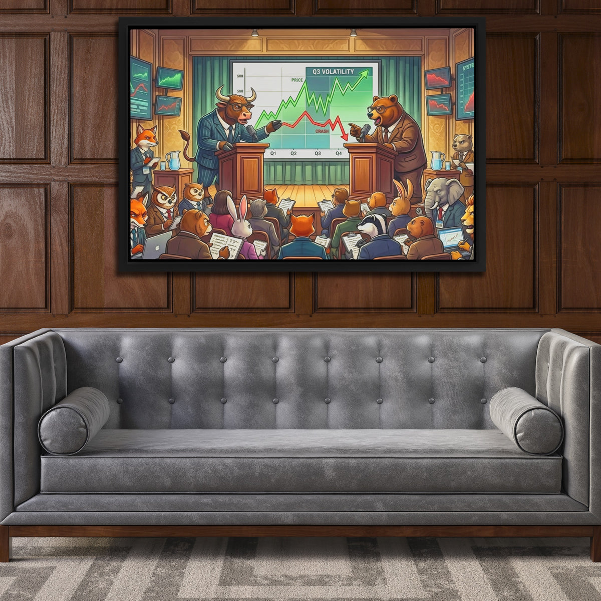 Brazen Bulls Debate — Brazen Bulls Debate Luxury Wood Walls 165