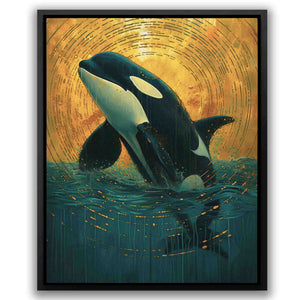 Breaching Orca - Luxury Wall Art