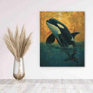 Breaching Orca - Luxury Wall Art