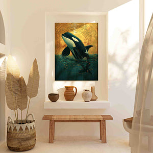 Breaching Orca - Luxury Wall Art