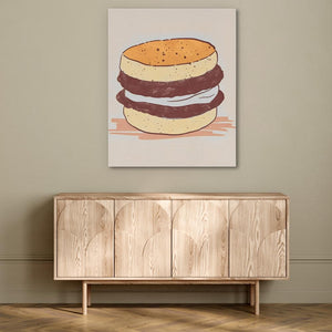 Breakfast Sandwich - Luxury Wall Art