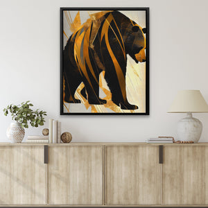 Broken Gold Bear - Luxury Wall Art