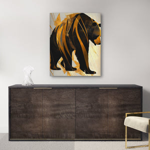 Broken Gold Bear - Luxury Wall Art