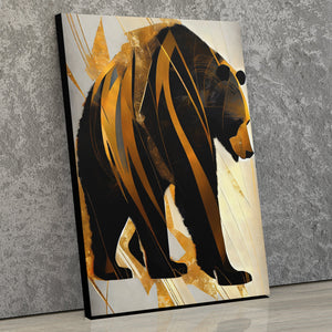 Broken Gold Bear - Luxury Wall Art