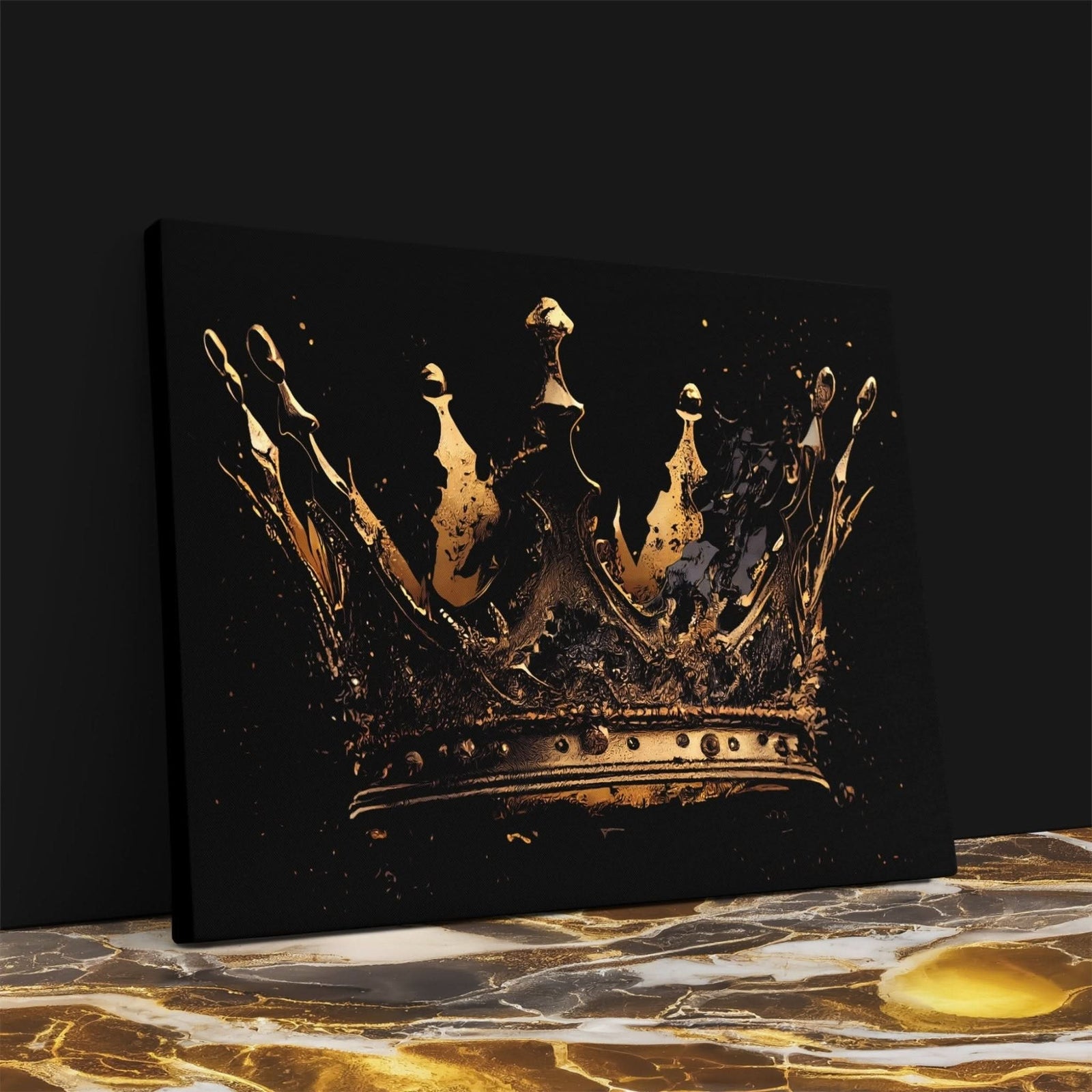 Broken Gothic Crown - Crown Canvas Wall Art