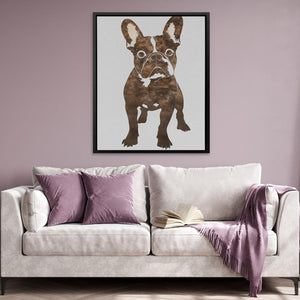 Brown Frenchie Portrait - Luxury Wall Art