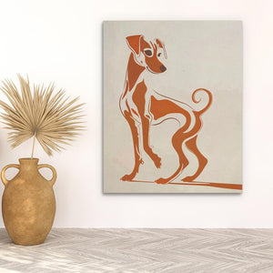 Brown Hound - Luxury Wall Art