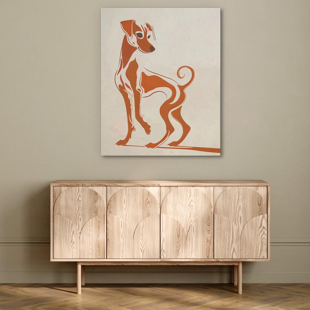 Brown Hound - Luxury Wall Art