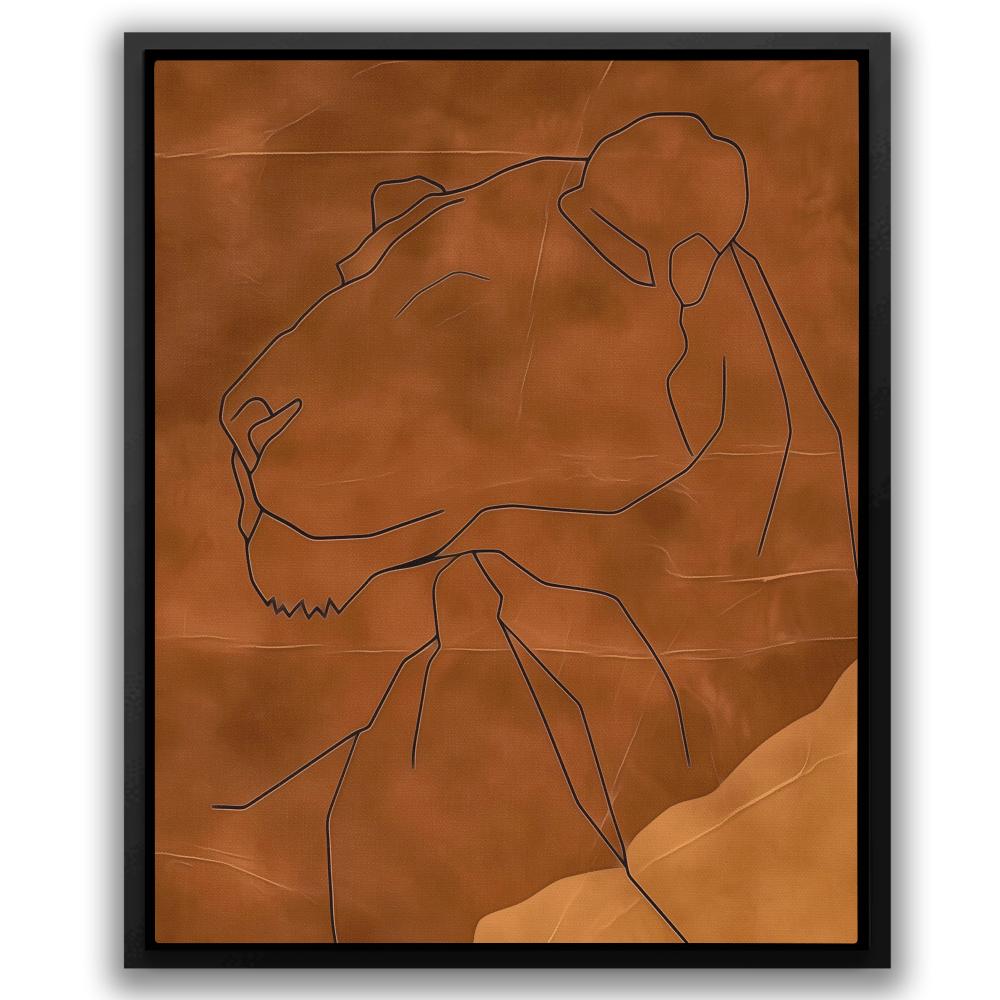 Brown Lioness - Luxury Wall Art