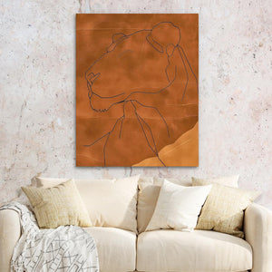 Brown Lioness - Luxury Wall Art