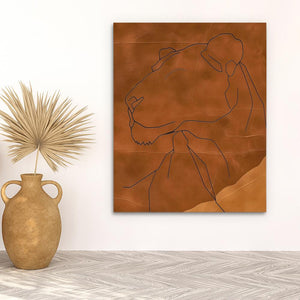 Brown Lioness - Luxury Wall Art