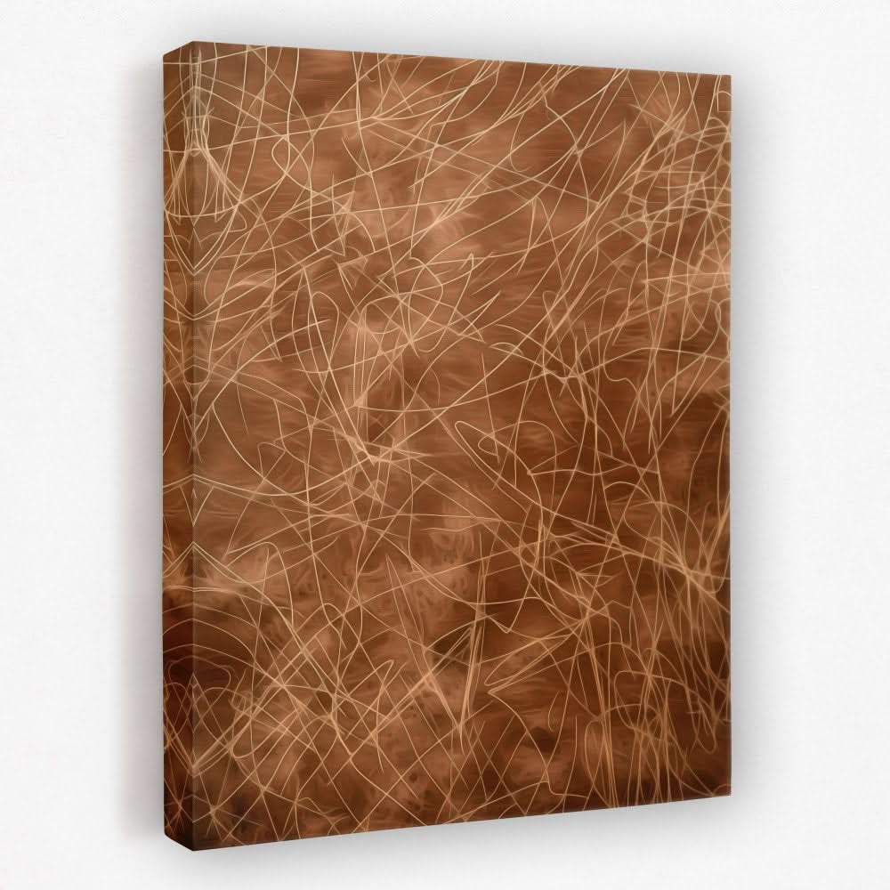 Brown Minimalist Abstract 5-Piece Set - Luxury Wall Art