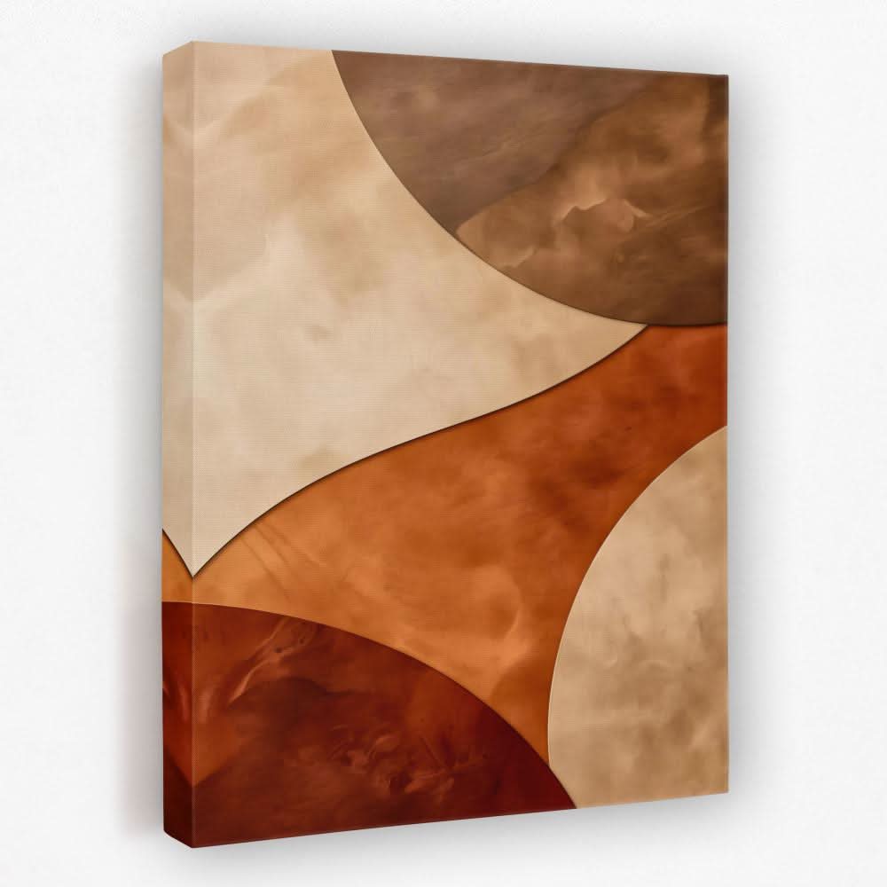 Brown Minimalist Abstract 5-Piece Set - Luxury Wall Art