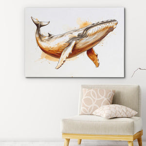 Brown Whale - Luxury Wall Art