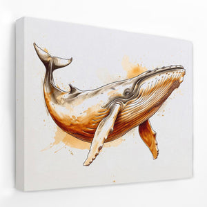 Brown Whale - Luxury Wall Art