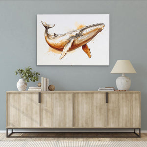 Brown Whale - Luxury Wall Art