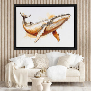 Brown Whale - Luxury Wall Art