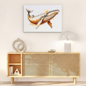 Brown Whale - Luxury Wall Art