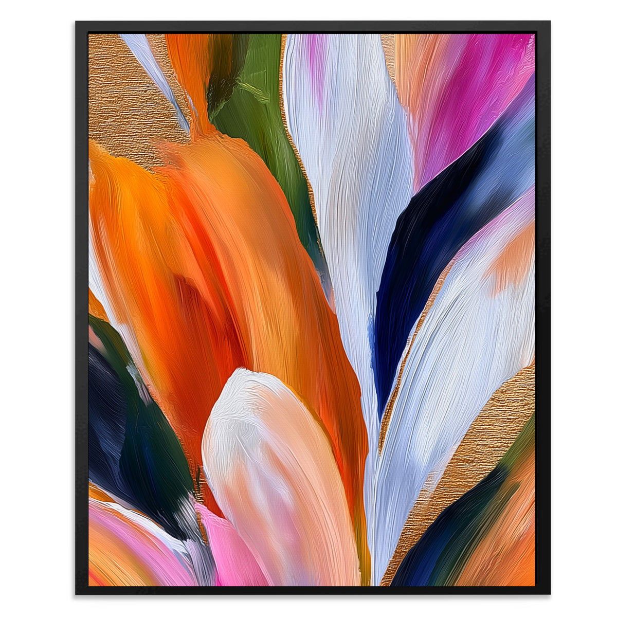 Brushstroke Feather Cascade — Brushstroke Feather Cascade Front Facing Portrait2 14