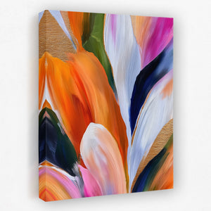 Brushstroke Feather Cascade — Brushstroke Feather Cascade Portrait   Side View   Mirror 204