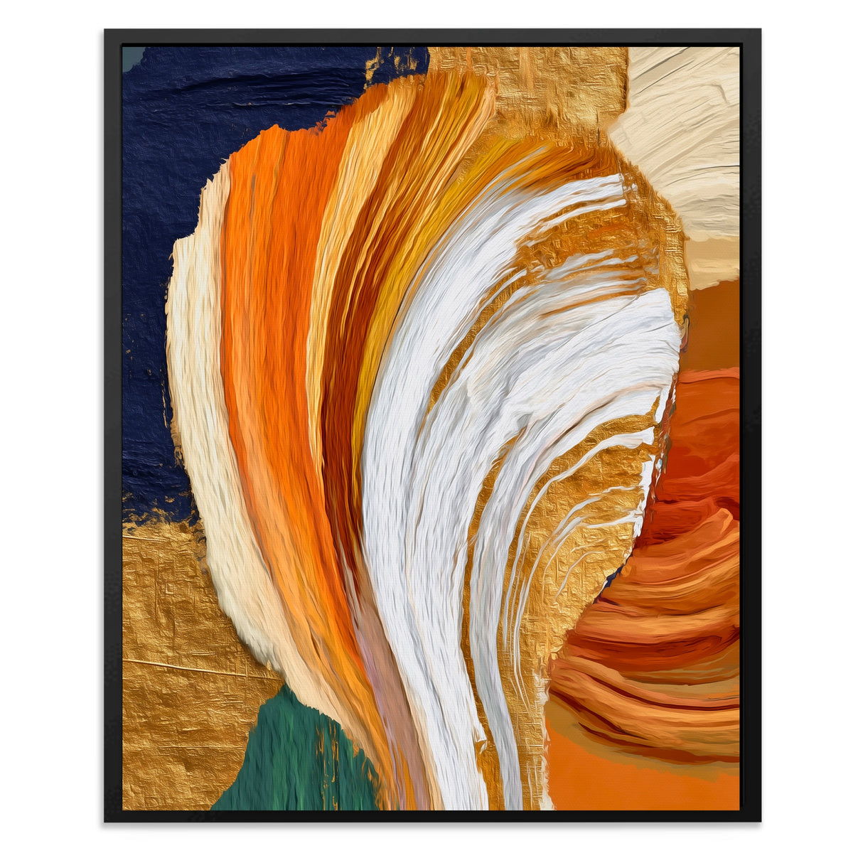 Brushstroke Orange Swirl — Brushstroke Orange Swirl Front Facing Portrait2 157