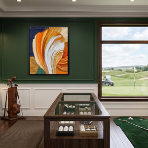 Brushstroke Orange Swirl — Brushstroke Orange Swirl Clubhouse Golf Port 109