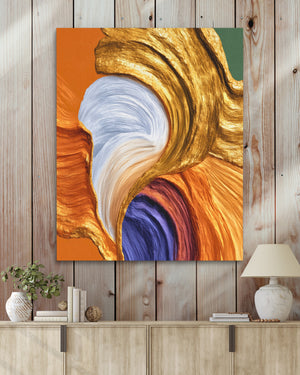 Brushstroke Pale Flow — Brushstroke Pale Flow Wood Walls With Table 326