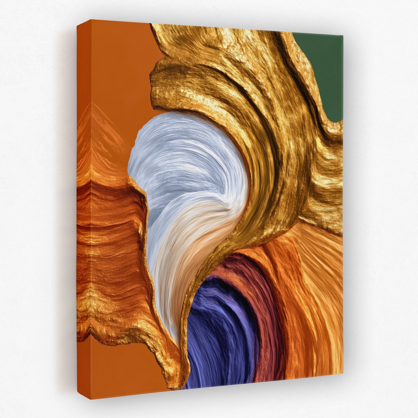 Brushstroke Pale Flow canvas wall art