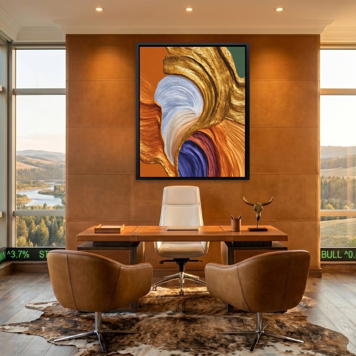 Brushstroke Pale Flow — Brushstroke Pale Flow Bullish Ranch Port 86