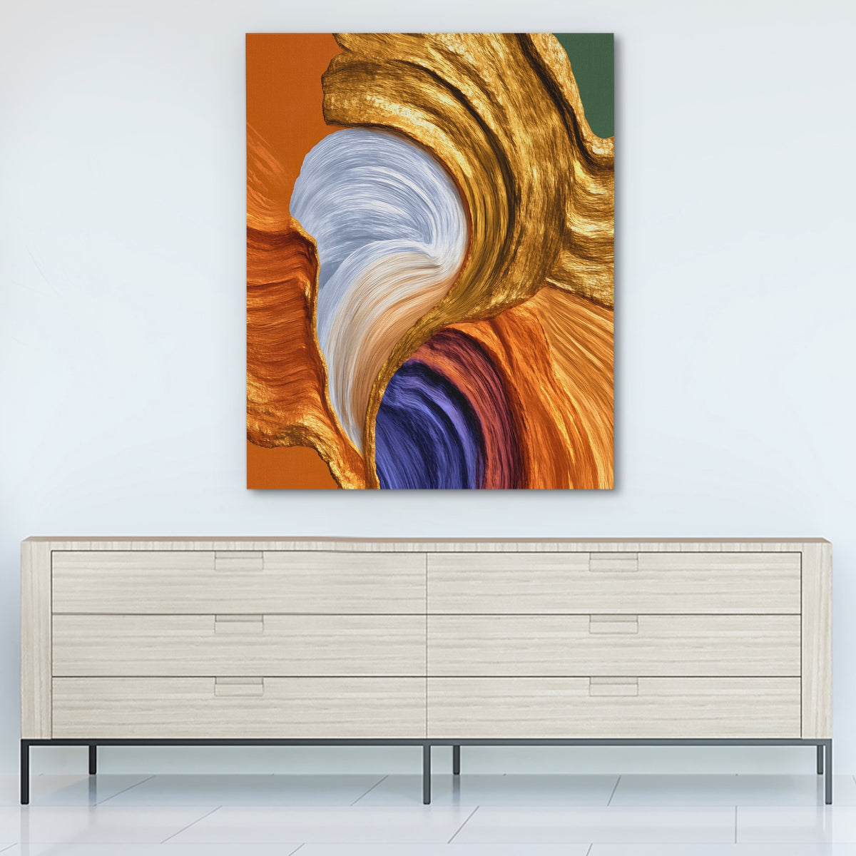 Brushstroke Pale Flow — Brushstroke Pale Flow White Wall 302