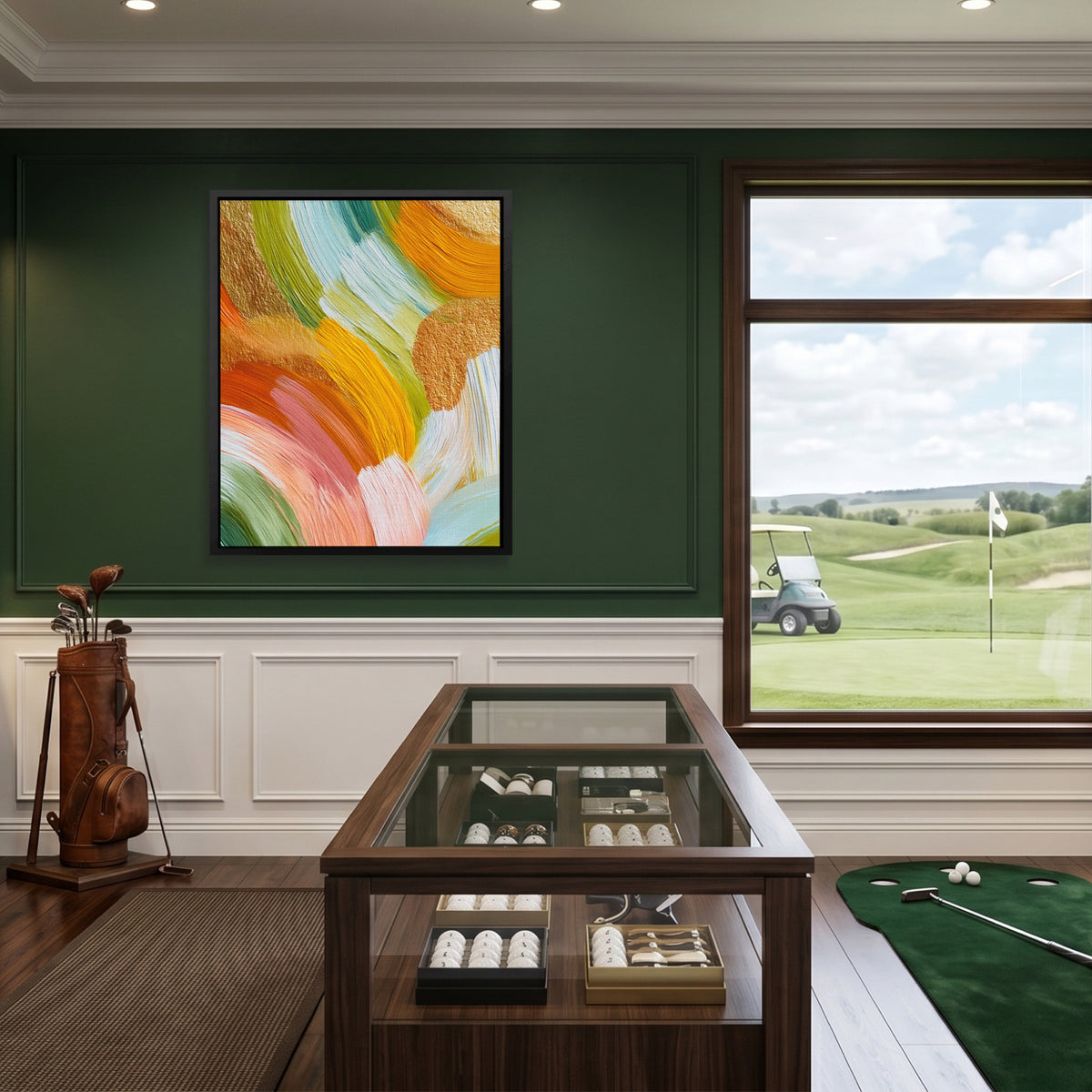 Brushstroke Soft Sage — Brushstroke Soft Sage Clubhouse Golf Port 111