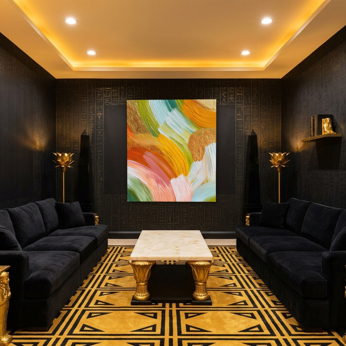 Brushstroke Soft Sage — Brushstroke Soft Sage Egyptian Room Port 135