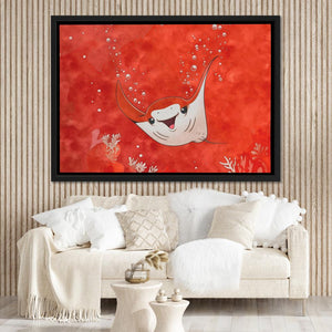 Bubbly Stingray - Luxury Wall Art