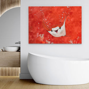 Bubbly Stingray - Luxury Wall Art