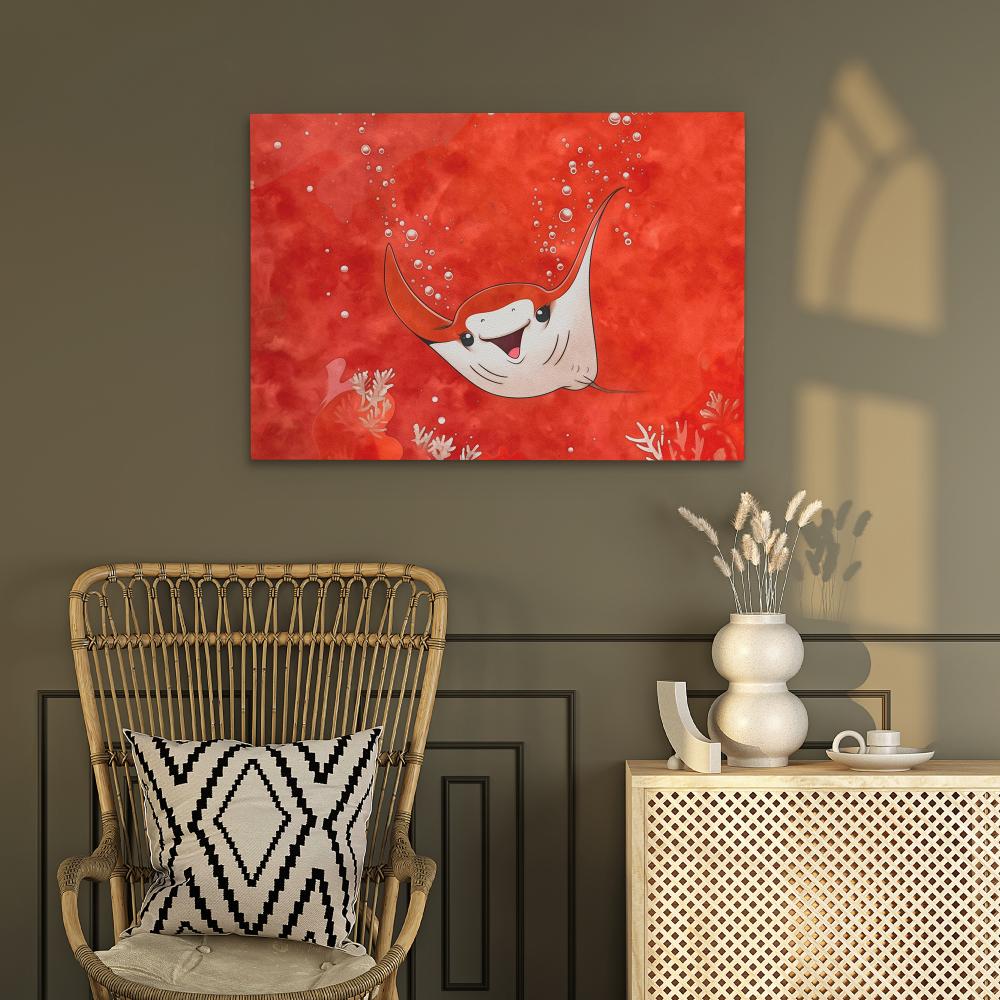 Bubbly Stingray - Luxury Wall Art