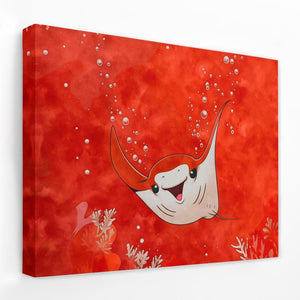 Bubbly Stingray - Luxury Wall Art