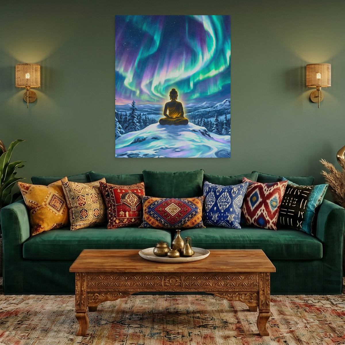Buddha Aurora Meditation — Buddha Aurora Meditation Cozy Green Port 59