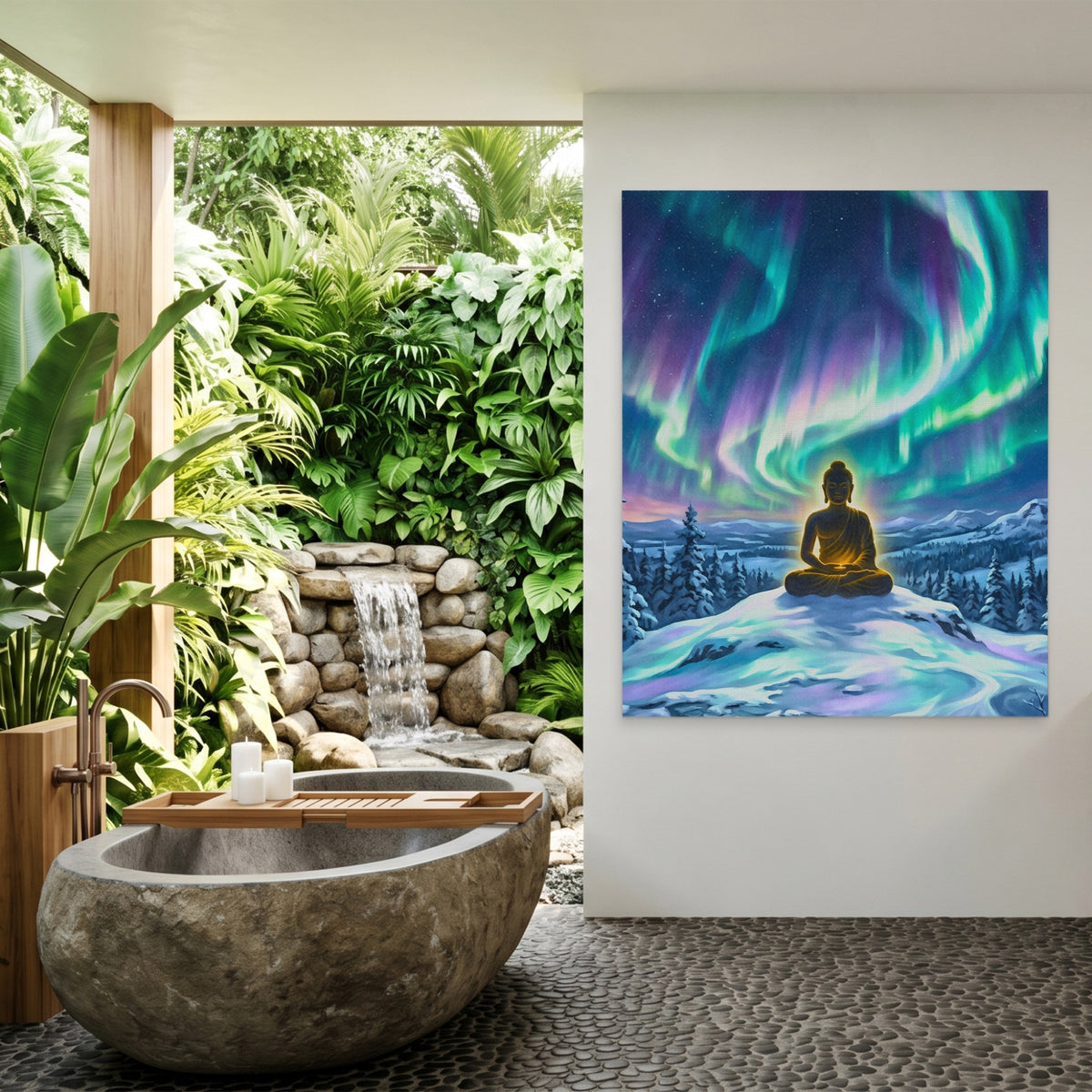 Buddha Aurora Meditation — Buddha Aurora Meditation Outdoor Bathroom Port 5