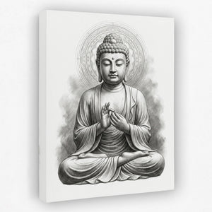 Buddha Chalk Meditation — Buddha Chalk Meditation Portrait   Side View   Mirror 451