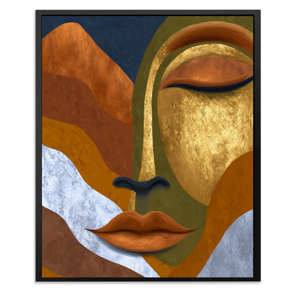 Buddha Golden Meditation — Buddha Golden Meditation Front Facing Portrait2 78