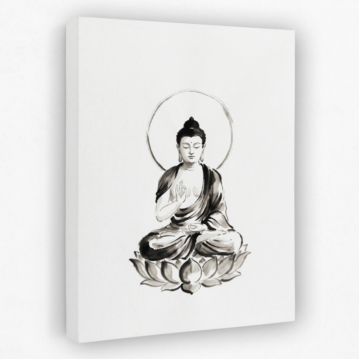 Buddha Ink Wash — Buddha Ink Wash Portrait   Side View   Mirror 280