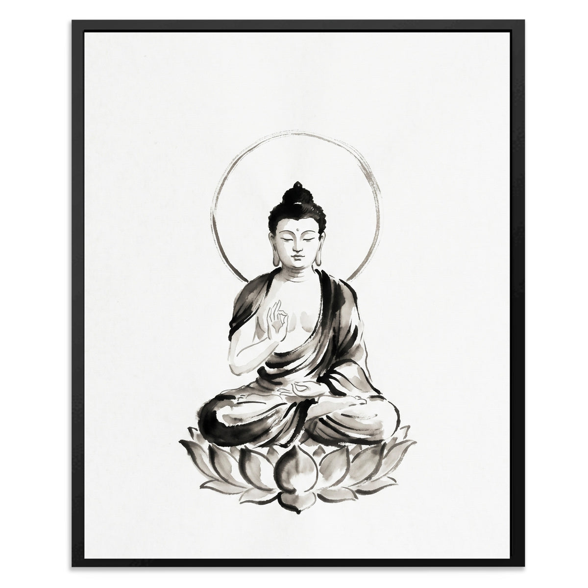 Buddha Ink Wash — Buddha Ink Wash Front Facing Portrait2 160