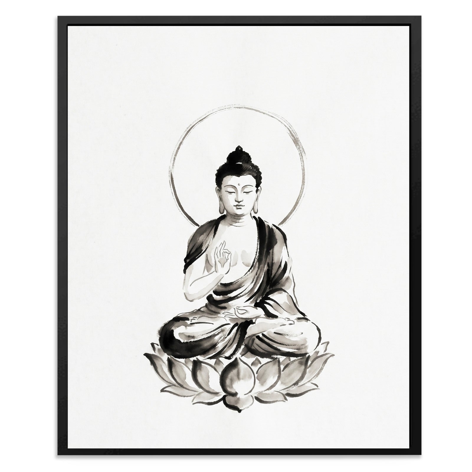 Buddha Ink Wash — Buddha Ink Wash Front Facing Portrait2 160