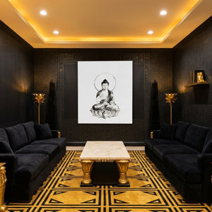Buddha Ink Wash — Buddha Ink Wash Egyptian Room Port 136