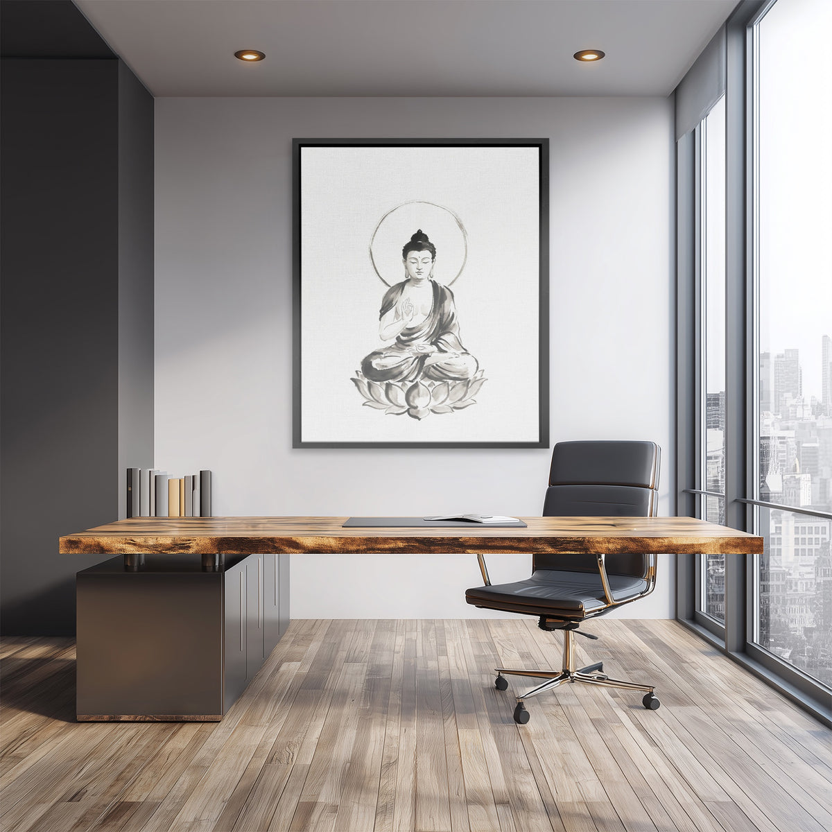 Buddha Ink Wash — Buddha Ink Wash Lux Empty Office 208