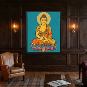 Buddha Lotus Gold - Luxury Wall Art