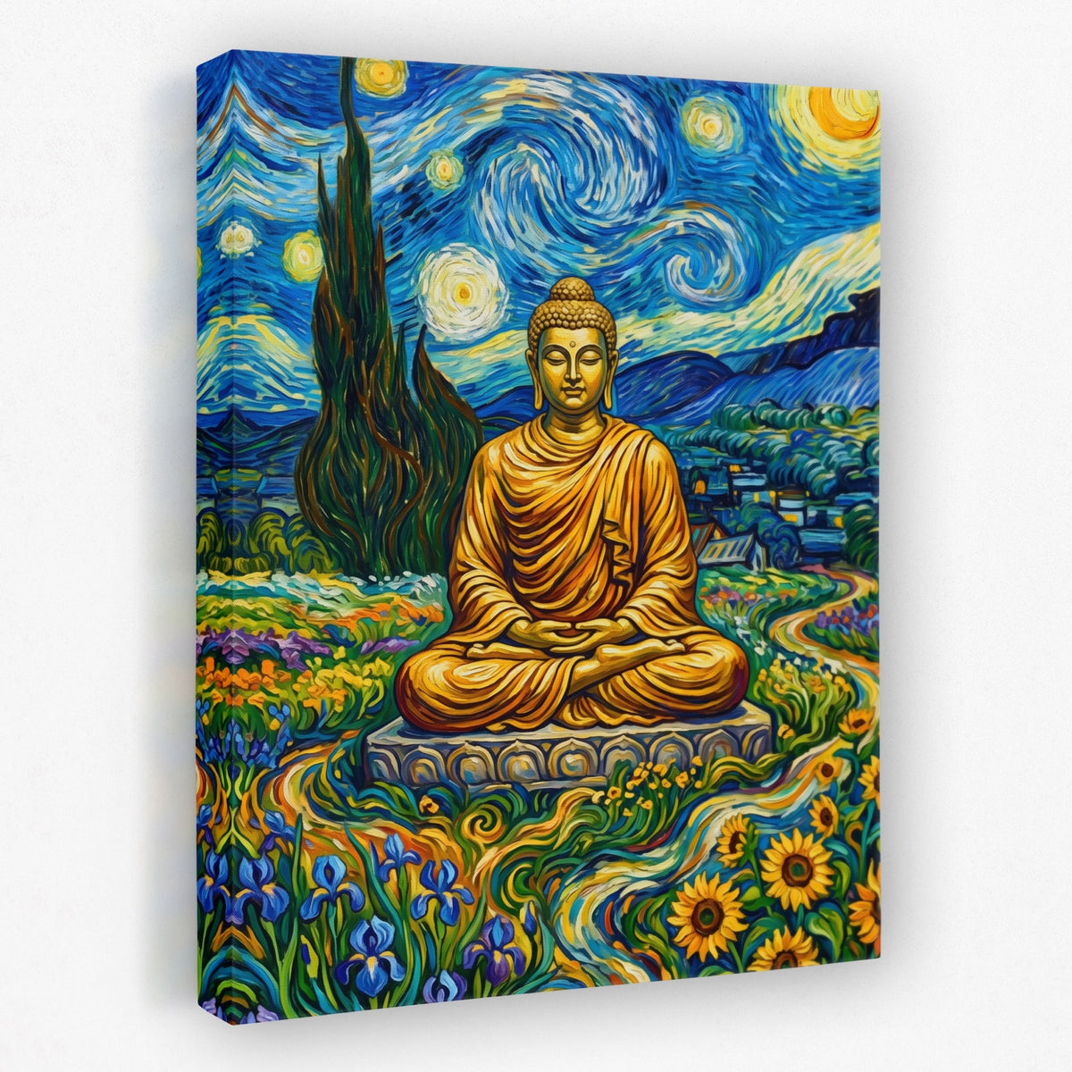 Buddha Starry Night - Luxury Wall Art