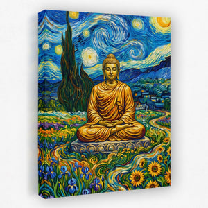 Buddha Starry Night - Luxury Wall Art